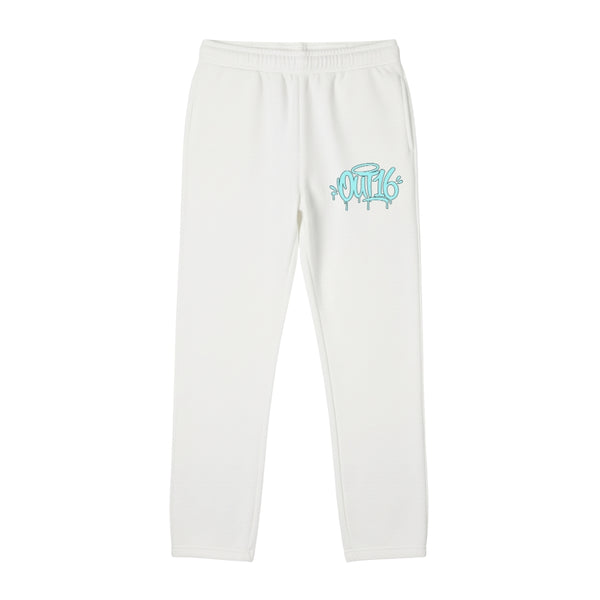OUT16 OG JOGGER - WHITE/CYAN