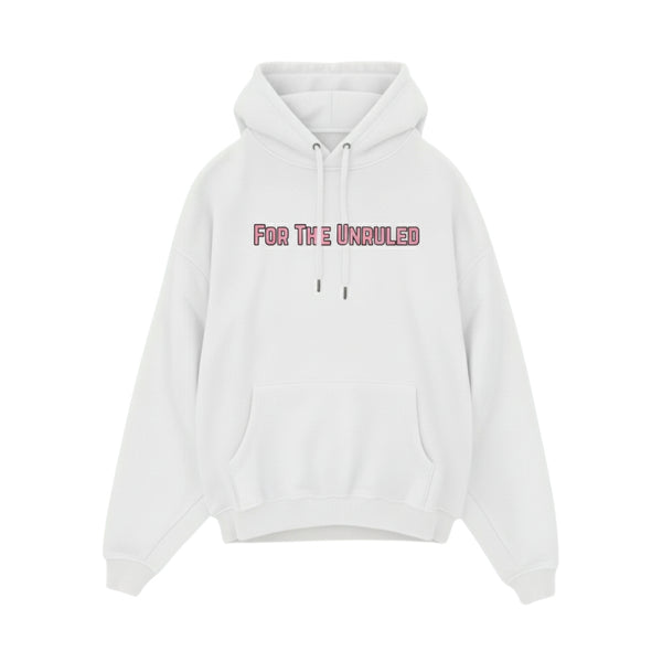 UNRULED OG HOODIE 01 — WHITE / PINK
