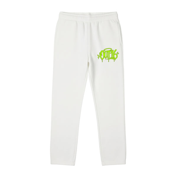 OUT16 OG JOGGER - WHITE/NEON GREEN